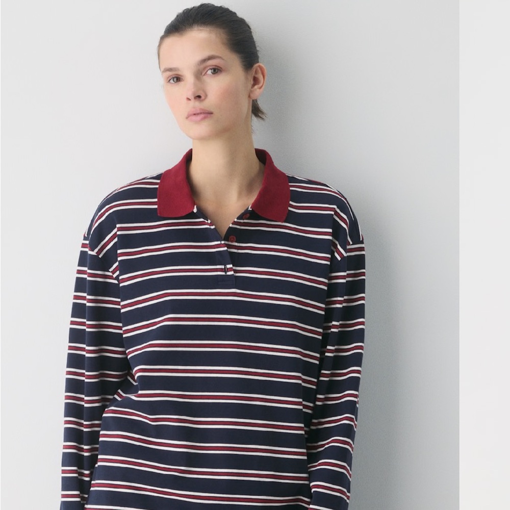 Aritzia Babaton Interlock Eton Cotton Longsleeve - Picture 9 of 12